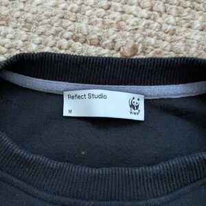 WWF x Reflect Studio Black Crewneck Sweatshirt - Size M